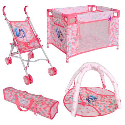  ROYAL Lalka Bobas 36 cm Syrenka Interaktywna Zestaw XXL Opiekunka 18w1