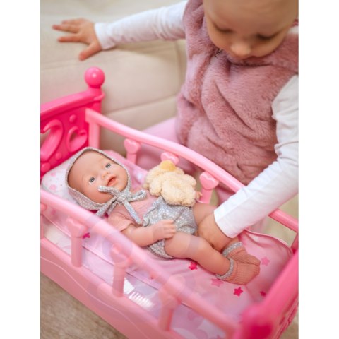  ROYAL Lalka Bobas 36 cm w Ubranku z Misiem Akcesoria do Karmienia