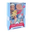  ROYAL Lalka Bobas 36 cm w Ubranku z Misiem Akcesoria do Karmienia