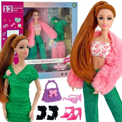  ROYAL Lalka Emi 30 cm - 12 Ukrytych Niespodzianek + Ubranka i Dodatki