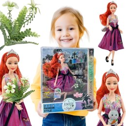  ROYAL Lalka Emi Style Fashion 32 cm - Stylowa Księżniczka w Różowej Sukni + Akcesoria