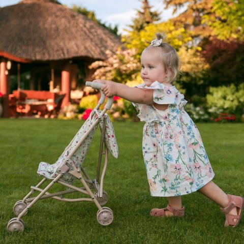  ROYAL Wózek dla Lalek Spacerówka Vintage Rose