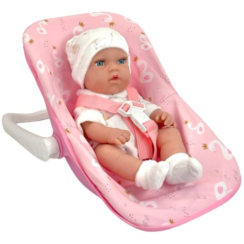  ROYAL Zestaw Lalka Bobas 30,5 cm + Nosidełko Różowe
