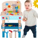 TOOKY TOY Drewniany Stół Do Majsterkowania Warsztat
