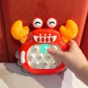  Gra POP IT Elektroniczna Antystresowa Zręcznościowa Krab Czerwony