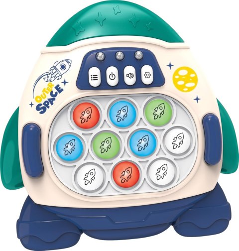 Gra POP IT Elektroniczna Antystresowa Zręcznościowa Rakieta blue