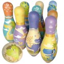  Gra Zręcznościowa Kręgle Miękkie Soft Dinozaury Zestaw 12el.