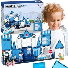  Klocki Magnetyczne 3D Zestaw Komisariat Policji 42el.
