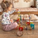  Klocki Magnetyczne Konstrukcyjne 3D Zestaw Edukacyjny Tor Kulkowy Kulodrom 113 el.