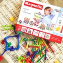  Klocki Magnetyczne Konstrukcyjne Układanka Kreatywna 110 el.
