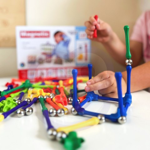  Klocki Magnetyczne Konstrukcyjne Układanka Kreatywna 110 el.