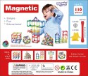  Klocki Magnetyczne Konstrukcyjne Układanka Kreatywna 110 el.