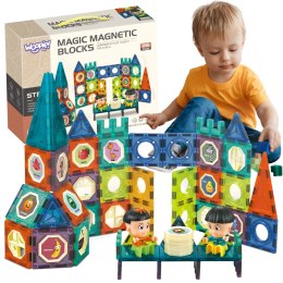  Klocki Magnetyczne Zamek 98 el.
