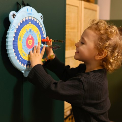  Magnetyczna Gra w Rzutki Bezpieczna Dart Tarcza Wesoły Rekinek