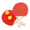  Paletki Rakietki Do Ping Pong Tenisa Stołowego Zestaw + 3 Piłeczki