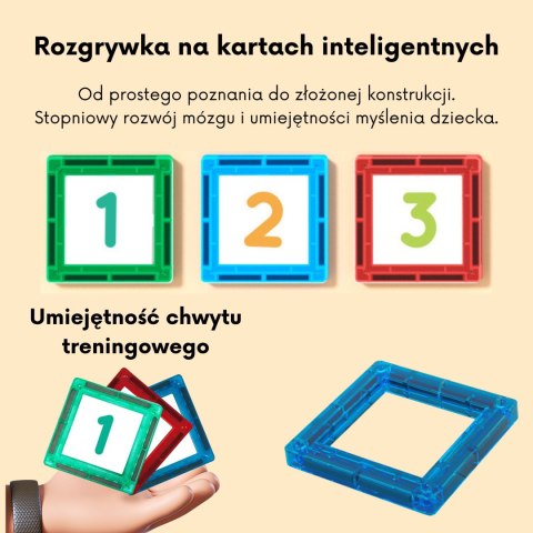  Przestrzenne Klocki Magnetyczne Nauka Liczb 70 Elementów