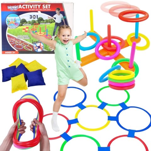  Zestaw 3w1 Serso Gra w Klasy Cornhole Rzut do Celu Woreczkami