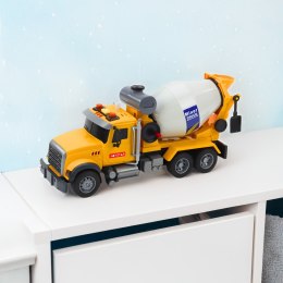  Ciężarówka Betoniarka Obrotowy Bęben Światła Dźwięki Żółta