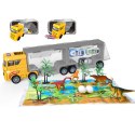  Ciężarówka Transporter 2w1 Zestaw Dinozaurów + Makieta