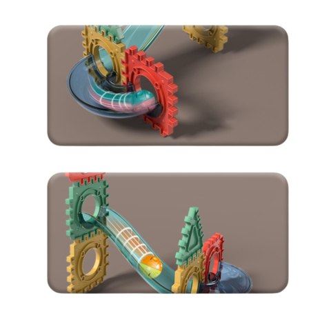  Klocki Konstrukcyjne 3D Zestaw Edukacyjny Tor Kulkowy 128el.