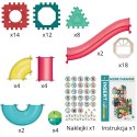  Klocki Konstrukcyjne 3D Zestaw Edukacyjny Tor Kulkowy Kulodrom Wafle 68el.