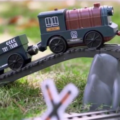  Kolejka Elektryczna Lokomotywa Towarowa Tor XXL 90 el.