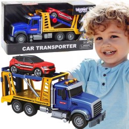  Laweta Ciężarówka Transporter Z Autkiem Światło Dźwięk Skala 1:14