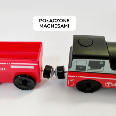  Lokomotywa Elektryczna Pociąg Wagony na Magnes