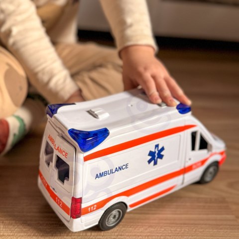  Pogotowie Karetka Ambulans Nosze w Zestawie + Sygnały Dźwiękowe I Świetlne
