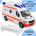  Pogotowie Karetka Ambulans Nosze w Zestawie + Sygnały Dźwiękowe I Świetlne