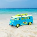  Samochód Bus Surfing Klasyczny Czerwony Ze Światłem I Dźwiękiem Model 1:14