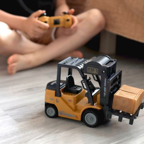  Zdalnie Sterowany Wózek Widłowy 2w1 Dźwig RC - Skala 1:24