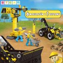 223 el. Zestaw Konstrukcyjny Pojazdy Budowlane STEAM 6w1