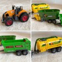  Zestaw Mini Farmera Traktory z Przyczepami