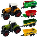  Zestaw Mini Farmera Traktory z Przyczepami