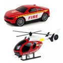  Zestaw Pojazdów Laweta Strażacka Helikopter Samochód Dźwięk Światła