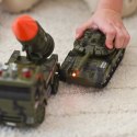  Zestaw Pojazdów Wojskowych z Wyrzutnią Czołg Helikopter 4SZT Skala 1:20