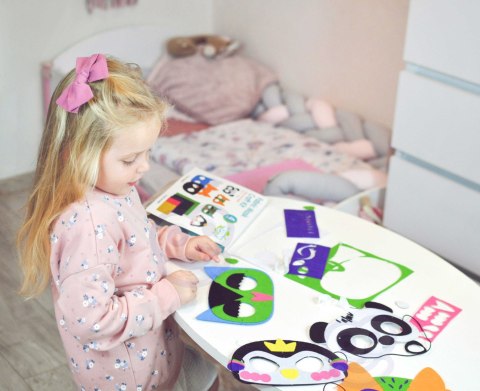  ART&FUN Zestaw Kreatywny Maski Filcowe Zrób to Sam 4 szt.