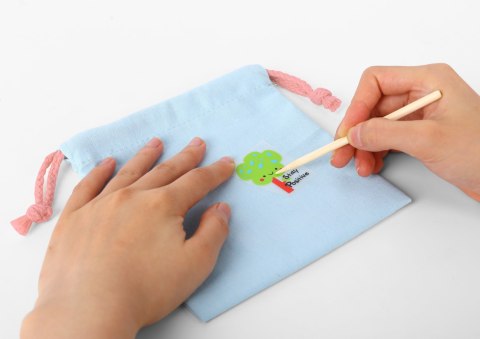  ART&FUN Zestaw Kreatywny Zrób Torebkę Dekorowanie Woreczka Imię Dziecka DIY