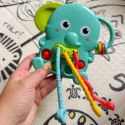  BABY Gryzak Sensoryczny Słonik Montessori 4w1