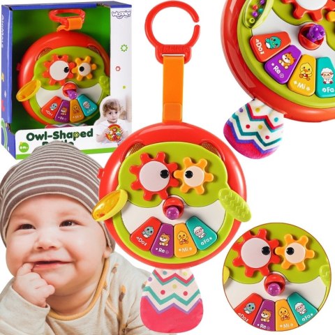  BABY Interaktywna Zabawka Sowa Pianinko z Szeleszczącym Ogonem