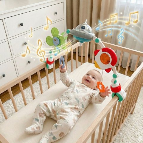  BABY Interaktywny Pałąk Łuk do Łóżeczka Grający Kołysanki