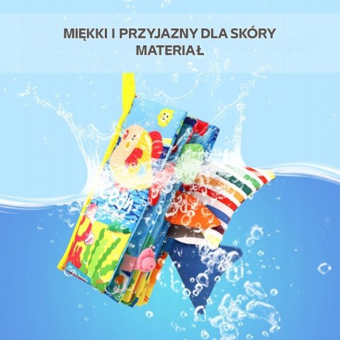  BABY Książeczka z Ogonkami Zwierząt Morskich Materiałowa Szeleszcząca