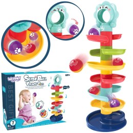  BABY Kulodrom Tor Kulkowy Zestaw Spirala + 2 Kulki