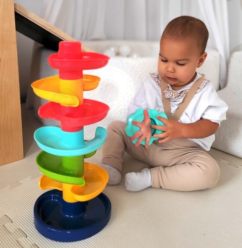  BABY Kulodrom Tor Kulkowy Zestaw Spirala + 2 Kulki