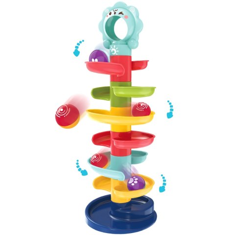  BABY Kulodrom Tor Kulkowy Zestaw Spirala + 2 Kulki