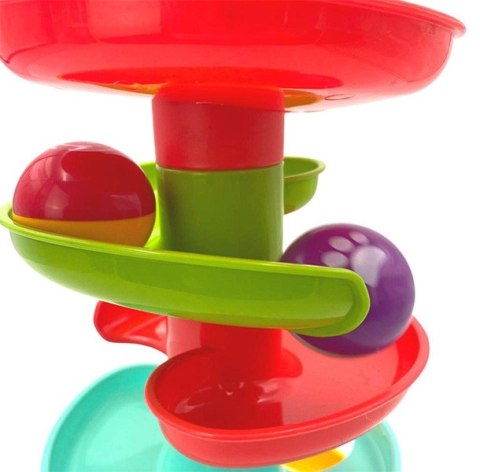  BABY Kulodrom Tor Kulkowy Zestaw Spirala + 2 Kulki