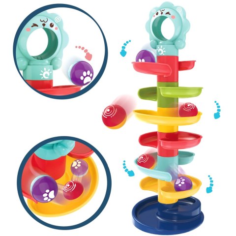  BABY Kulodrom Tor Kulkowy Zestaw Spirala + 2 Kulki