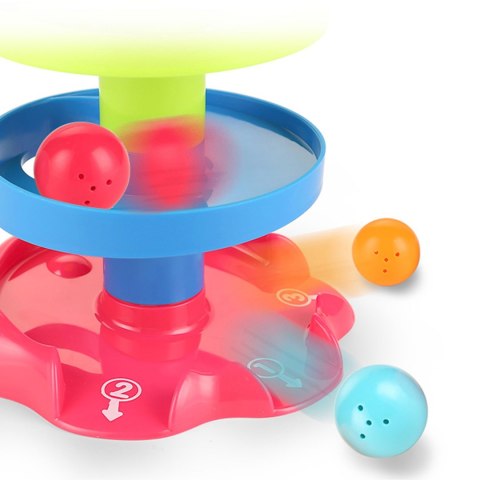  BABY Kulodrom Tor Kulkowy Zestaw Spirala + 3 Kulki