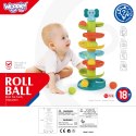  BABY Kulodrom Tor Kulkowy Zestaw Spirala + 3 Kulki